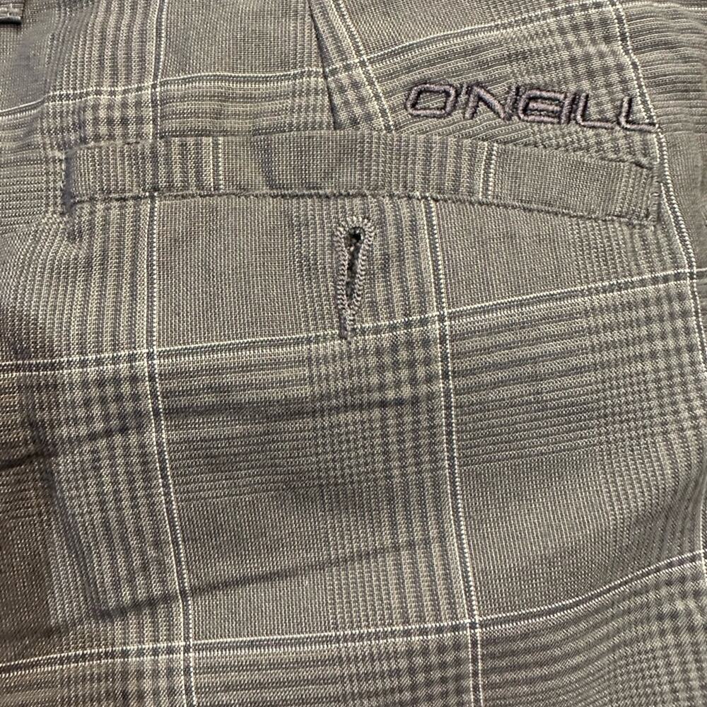 O'Neill Mens Size 34 Blue and Gray Houndstooth Shorts - Picture 7 of 7